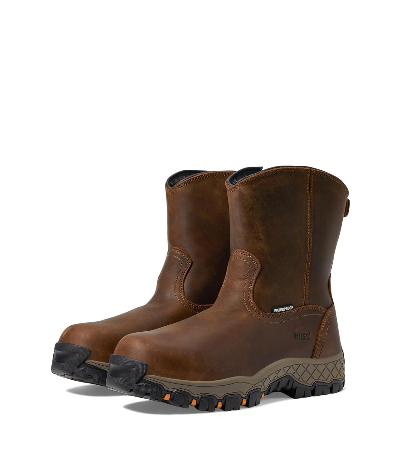 

Мужские промышленные ботинки Hoss Recon 8 с боковой молнией, коричневые, размер 12 XX-Wide