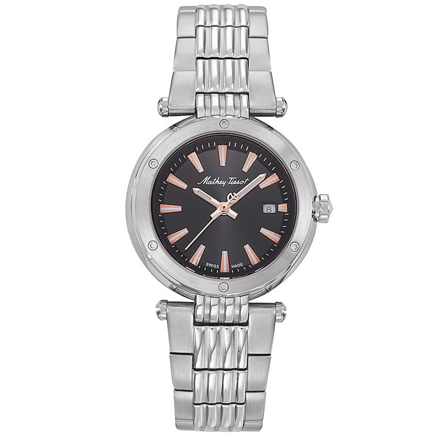 

Женские часы Mathey Tissot Neptune с черным циферблатом