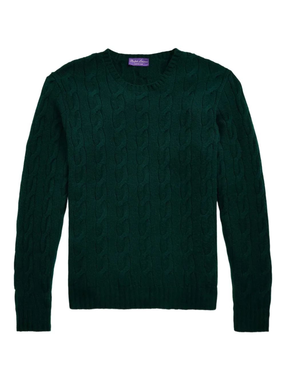 

Джемпер с косой вязкой Ralph Lauren Purple Label, зеленый