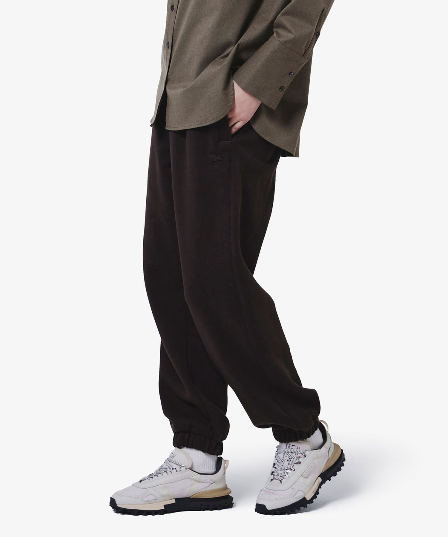 Спортивные брюки LACOSTE с начесом, Dark Brown