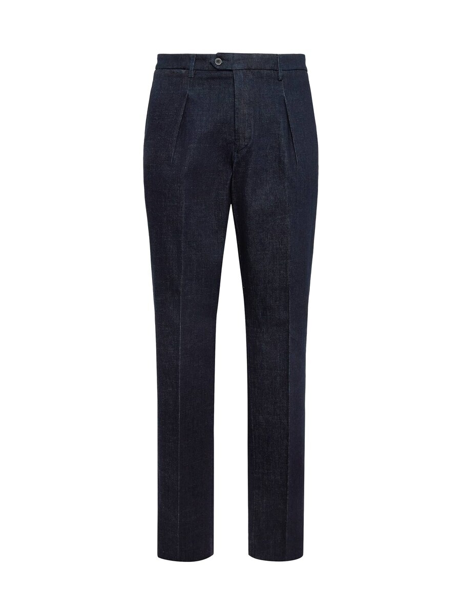 

Тканевые брюки Boggi Milano Slim fit Pleat-Front Pants, темно-синий