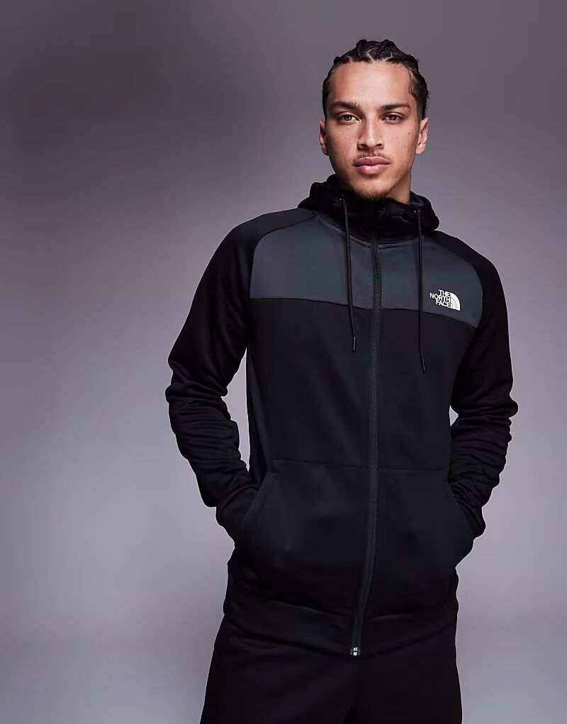 

Толстовка North Face Reaxion с логотипом на молнии черного цвета