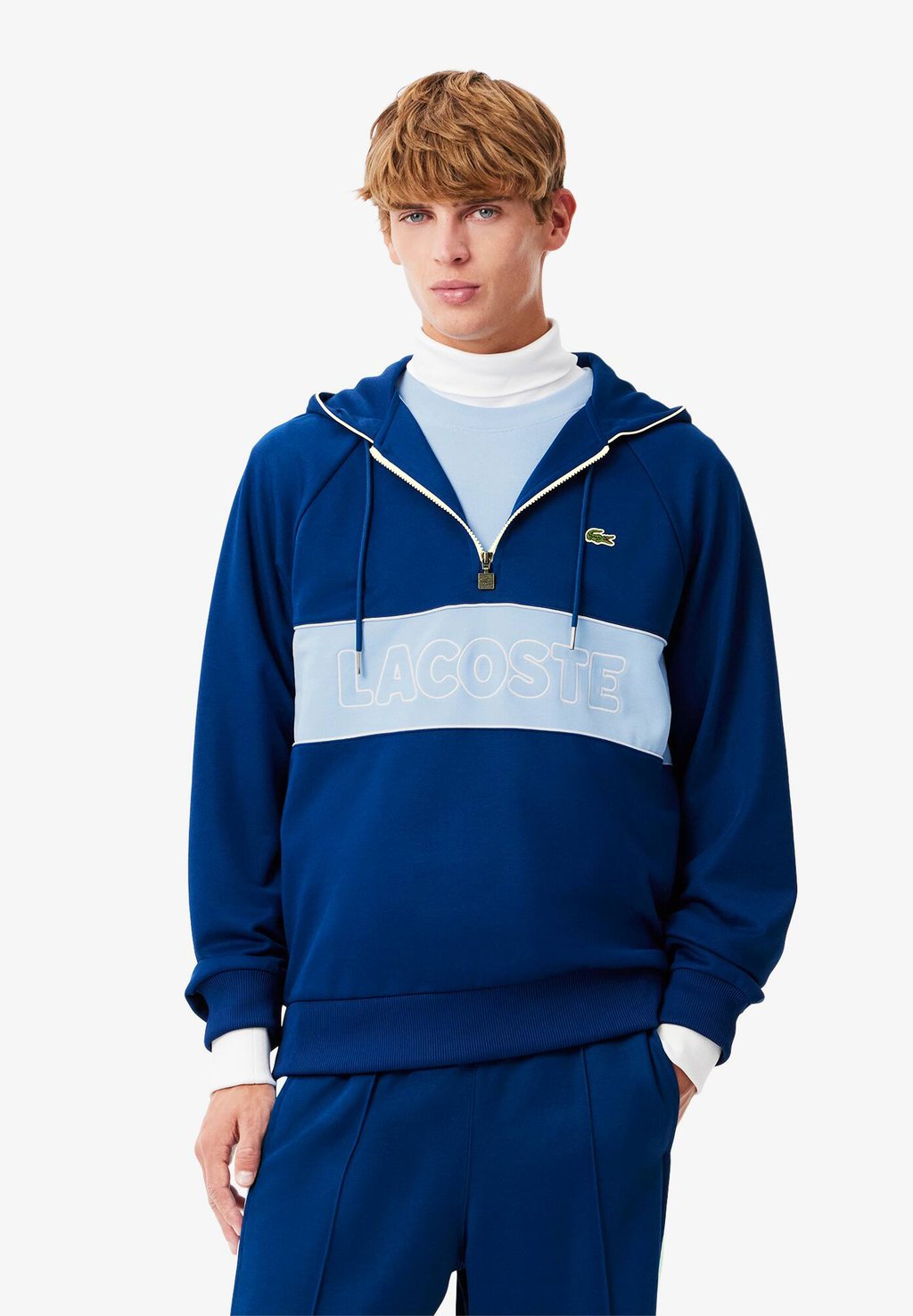 

Толстовка с капюшоном Felpa Lacoste, синий
