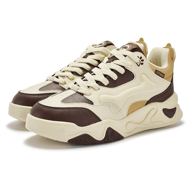 361° Кроссовки Bone Shoes 30 Thermal Abrasion Resistant Slip Resistant Low top Casual мужские Coffee Brown — фото 4