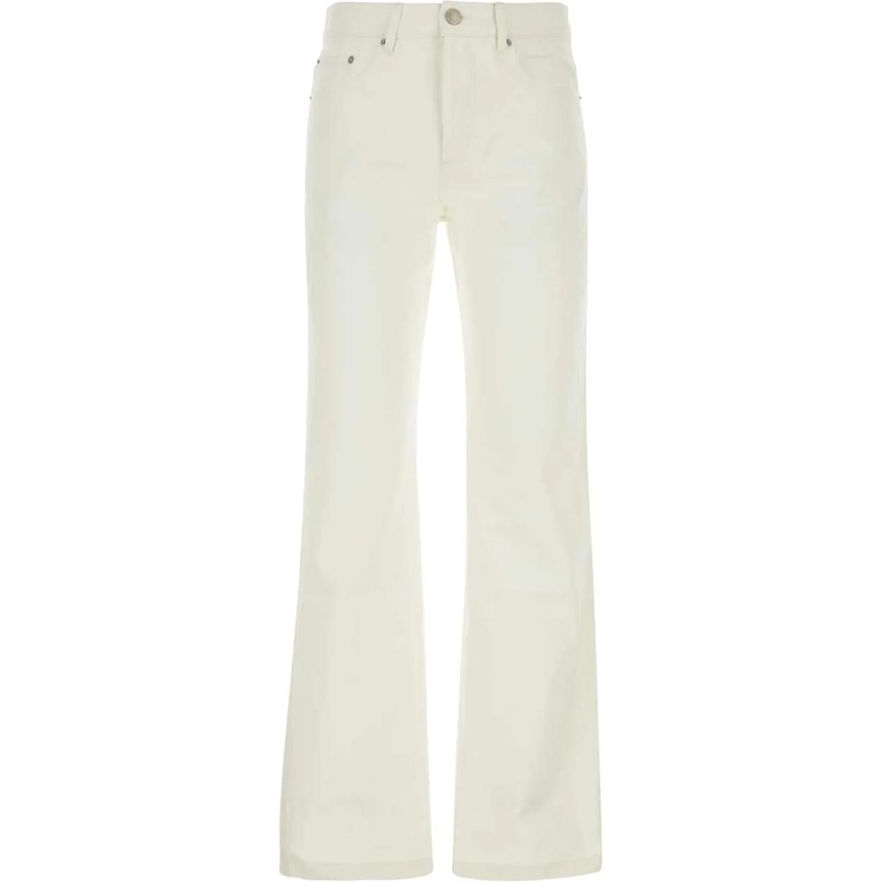 

Парижские джинсы с высокой талией и логотипом AMIPARIS, белые