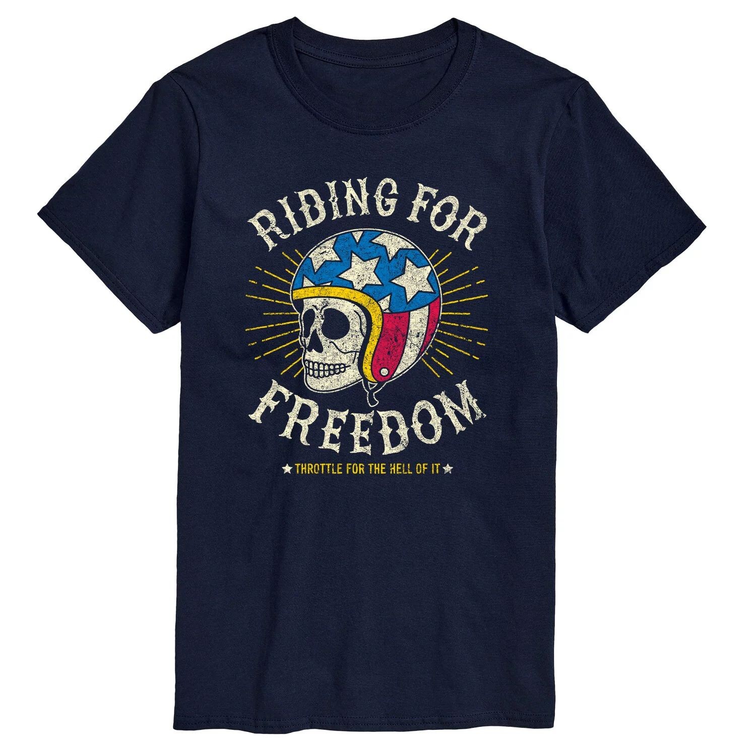 

Мужская футболка Riding For Freedom с рисунком черепа Licensed Character