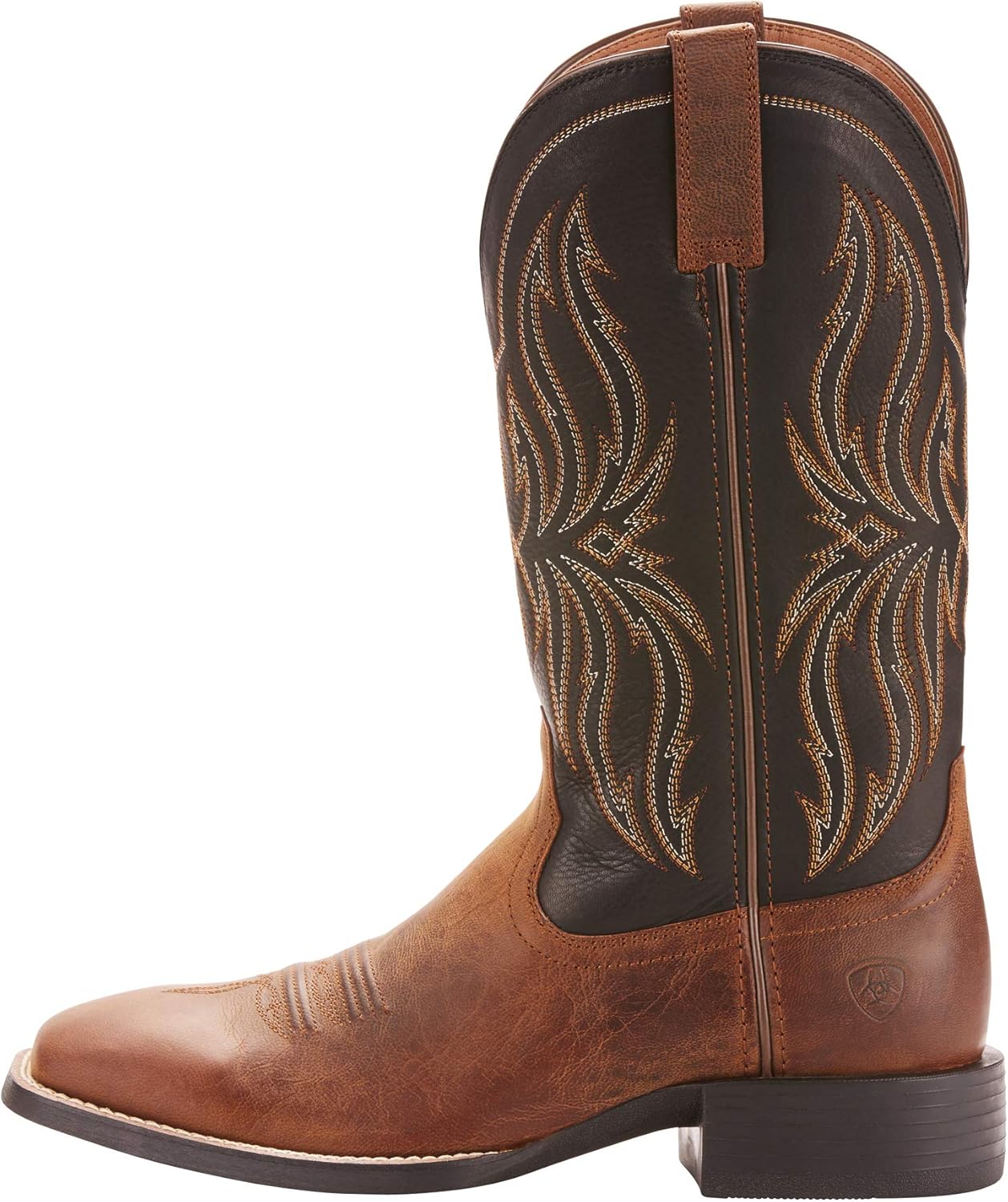 Мужские вестерн-сапоги Ariat Sport Rustler, черный/коричневый — фото 2
