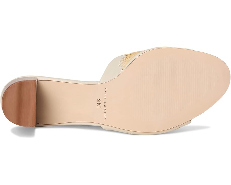 Туфли Jack Rogers Susie Sandal - Nappa/Raffia, цвет Ivory/Natural — фото 3