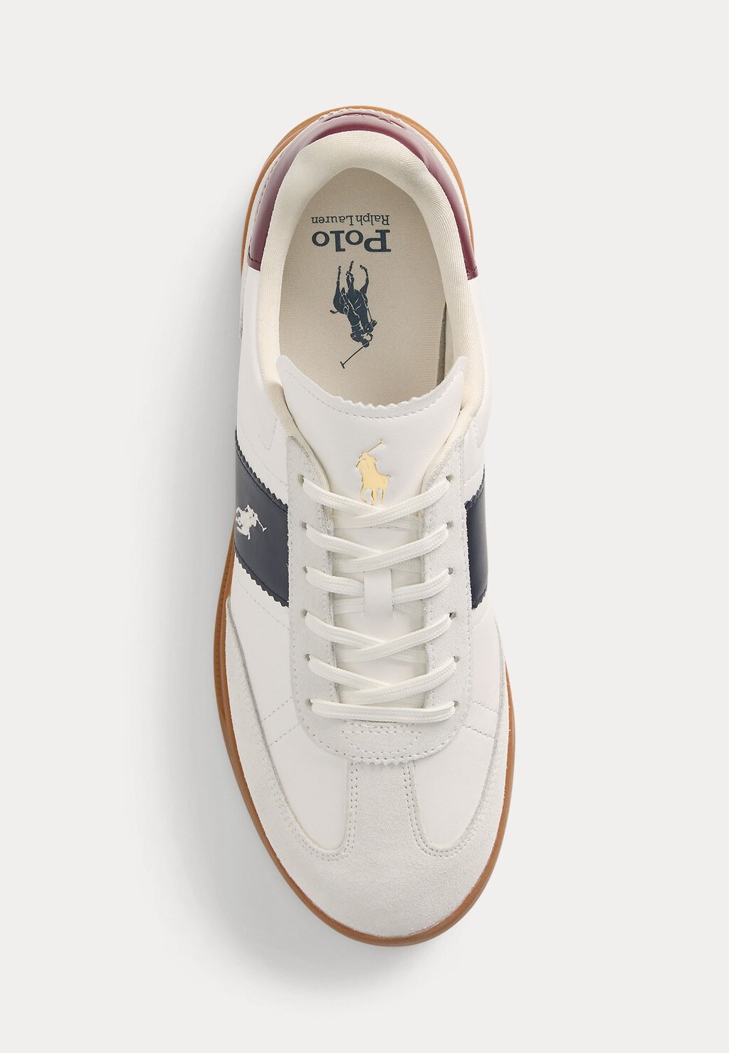 

Кроссовки HERITAGE AERA LEATHER-SUEDE SNEAKER Polo Ralph Lauren, белый