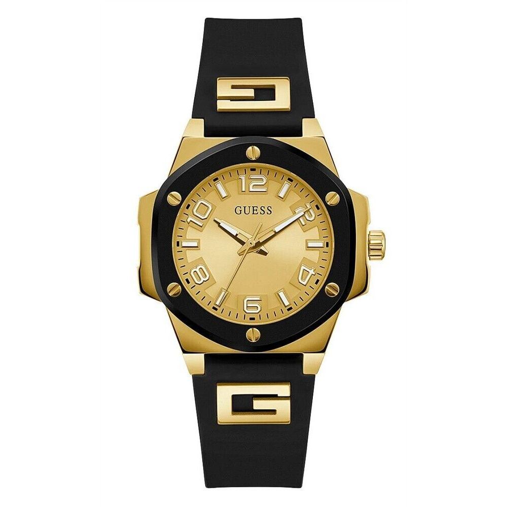 

Черные синтетические часы Guess