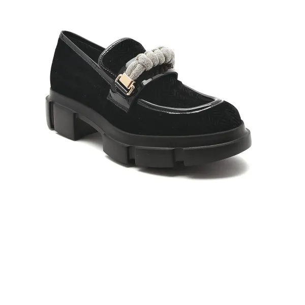 

Мокасины с добавлением кожи Pollini, черный