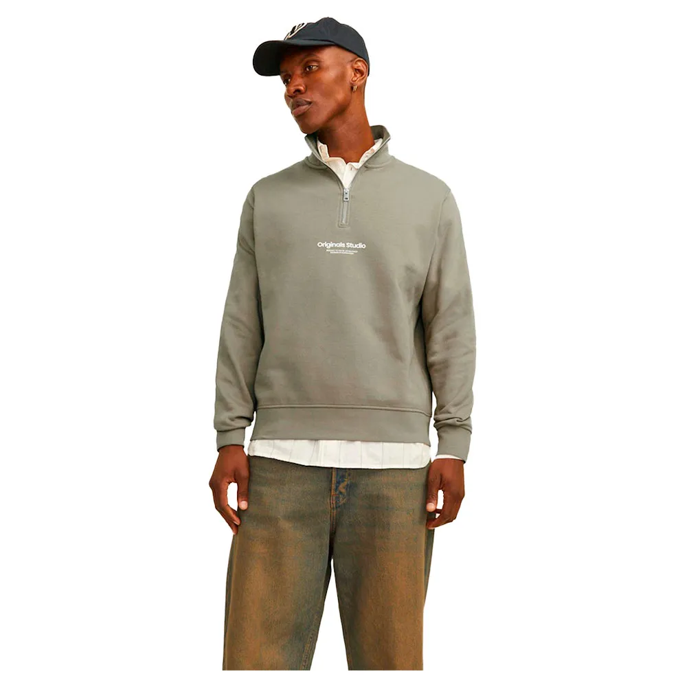 

Толстовка Jack & Jones Vesterbro half zip, серый