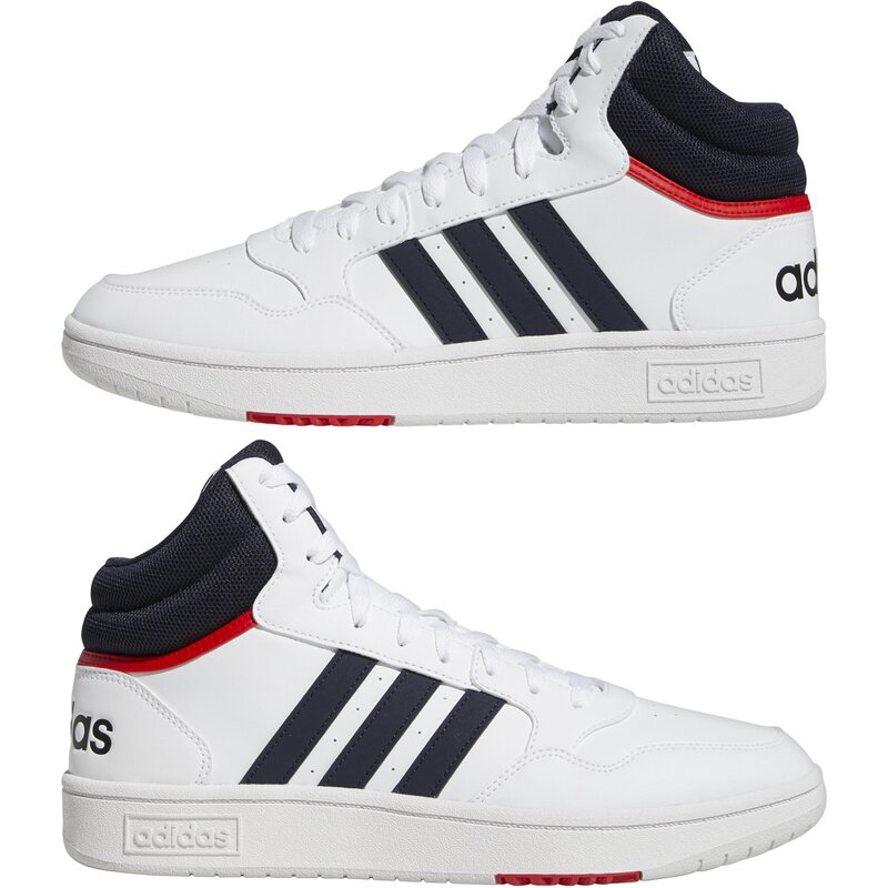Винтажные повседневные туфли Hoops 3.0 средней высоты Adidas, мультиколор — фото 4