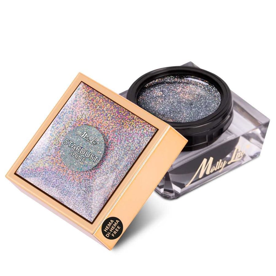 Сияй на тебе Гель-лак для ногтей Stardust Shine MollyLac HEMA/Di-HEMA Free 50 г — фото 2