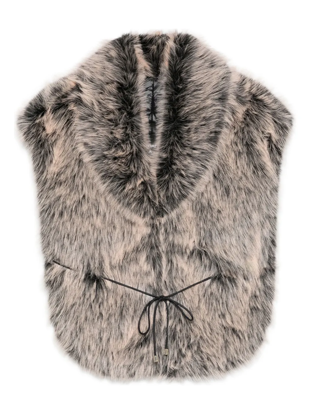 

Шарф-галстук из искусственного меха Patrizia Pepe, нейтральный