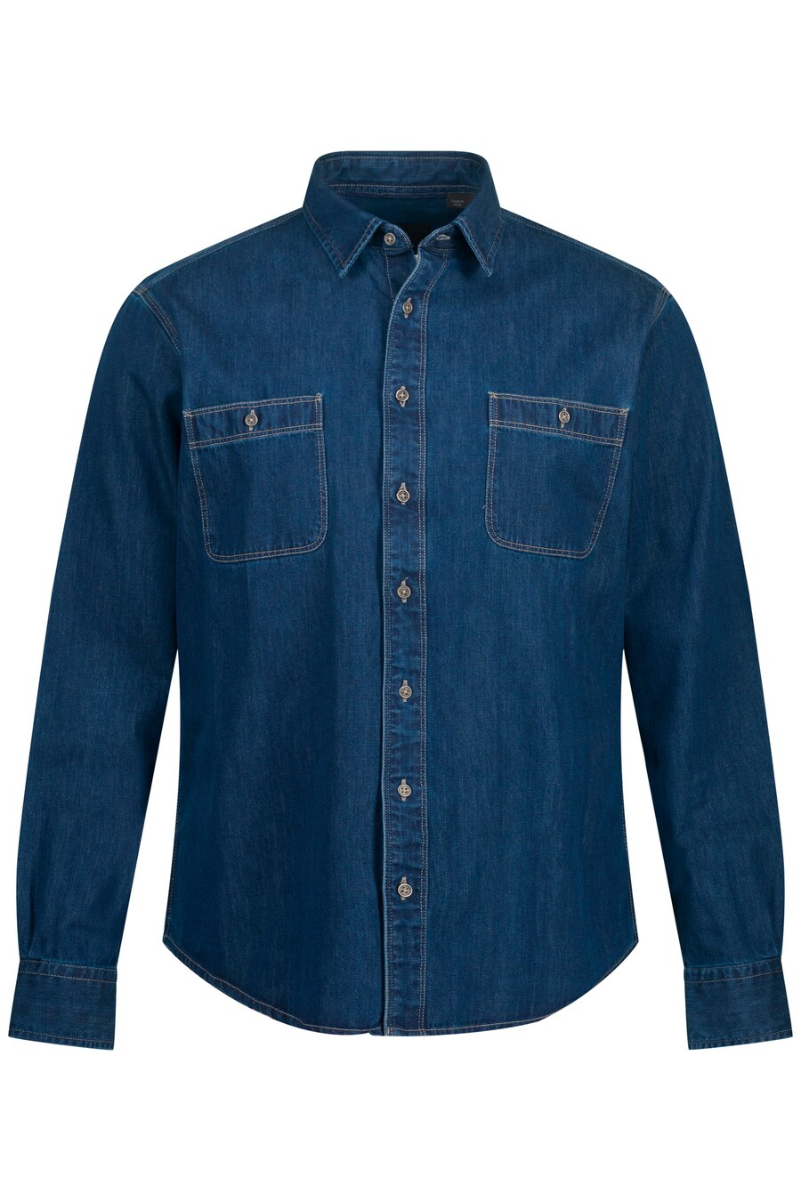 

Рубашка на пуговицах классического кроя JP1880, Blue denim