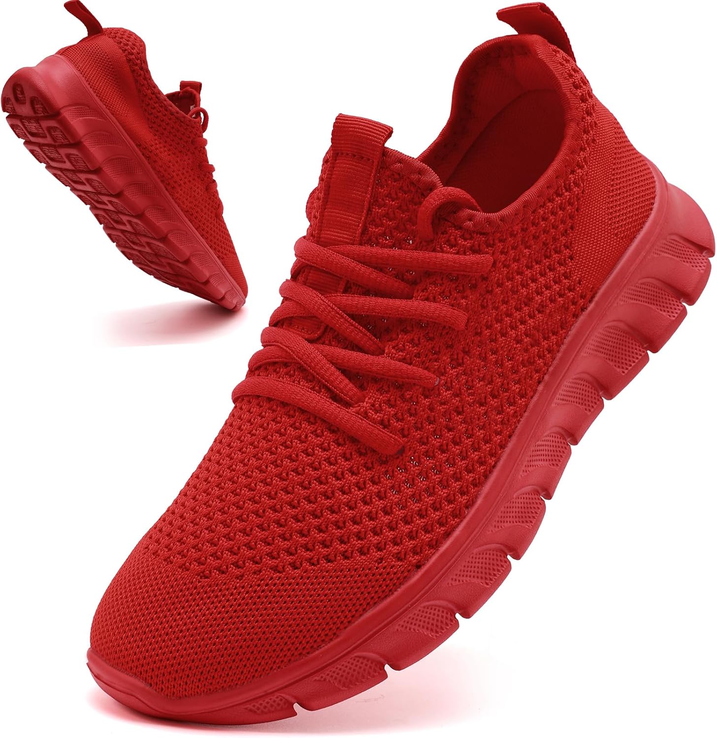 

Кроссовки женские, беговые, теннисные, унисекс, мужские, легкие, для ходьбы, в спортзал, женские тапочки Yosfdc, красный