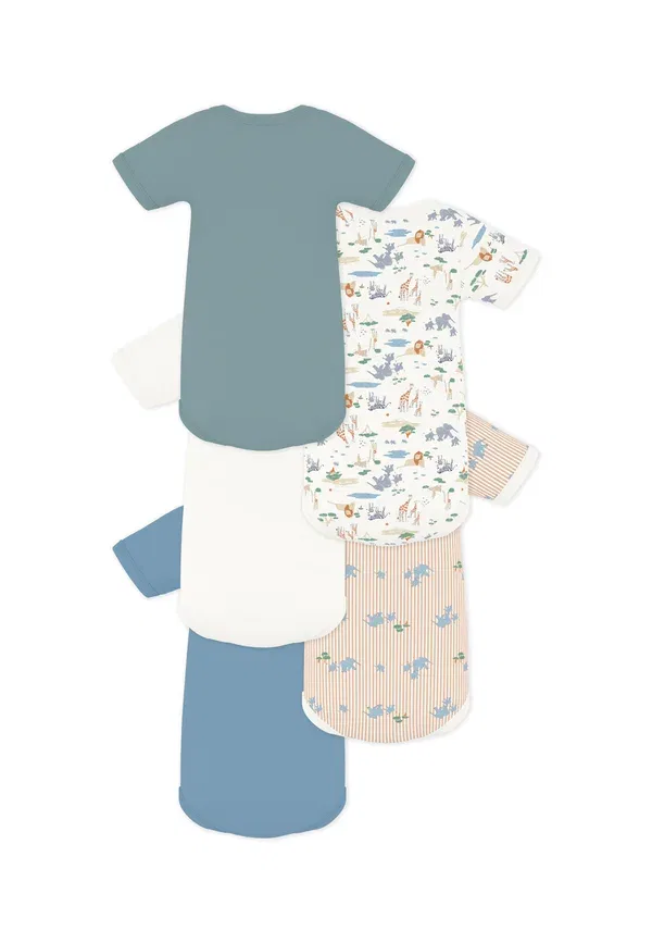 Набор из 5 боди Petit Bateau, разноцветный — фото 2