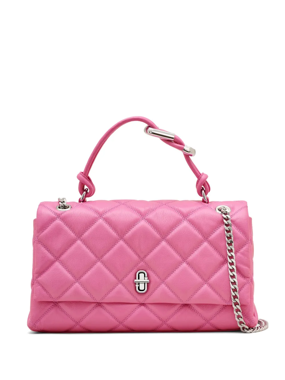 

Сумка на плечо The Quilted Dual Convertible MARC JACOBS, розовый