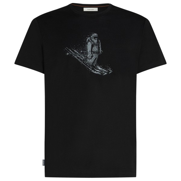 

Футболка Merino 150 tech lite s/s skiing yeti - merino shirt Icebreaker, черный