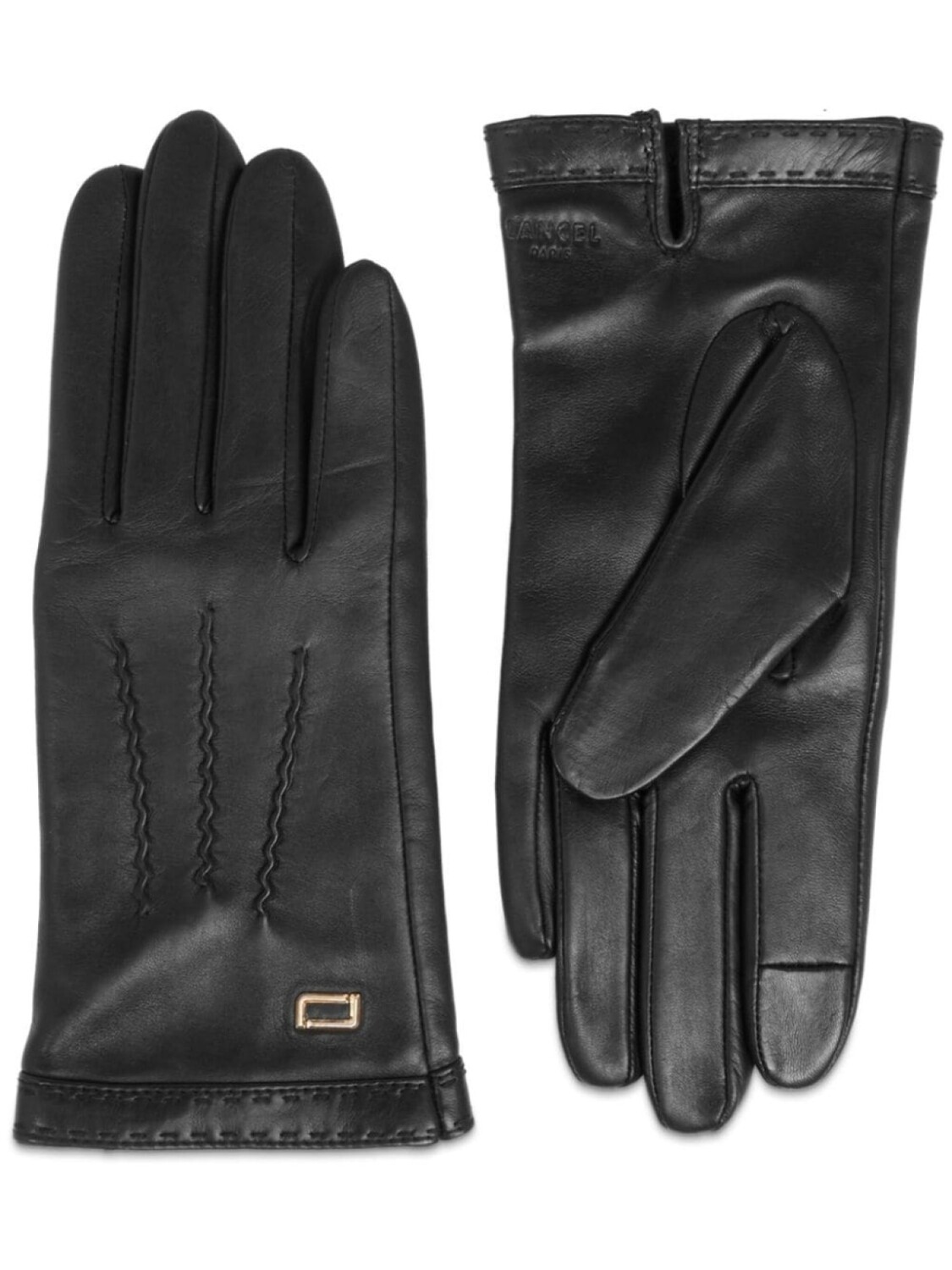 

Lancel перчатки Sellier с декоративной строчкой, черный