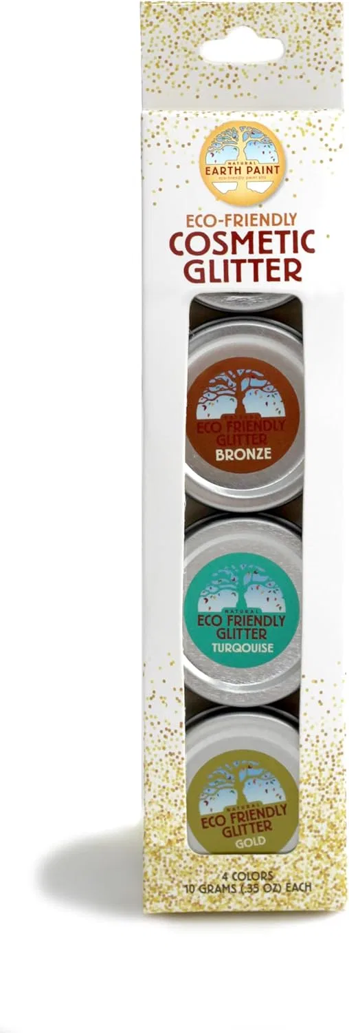 Глиттер эко-friendly 4 цвета Natural Earth Paint