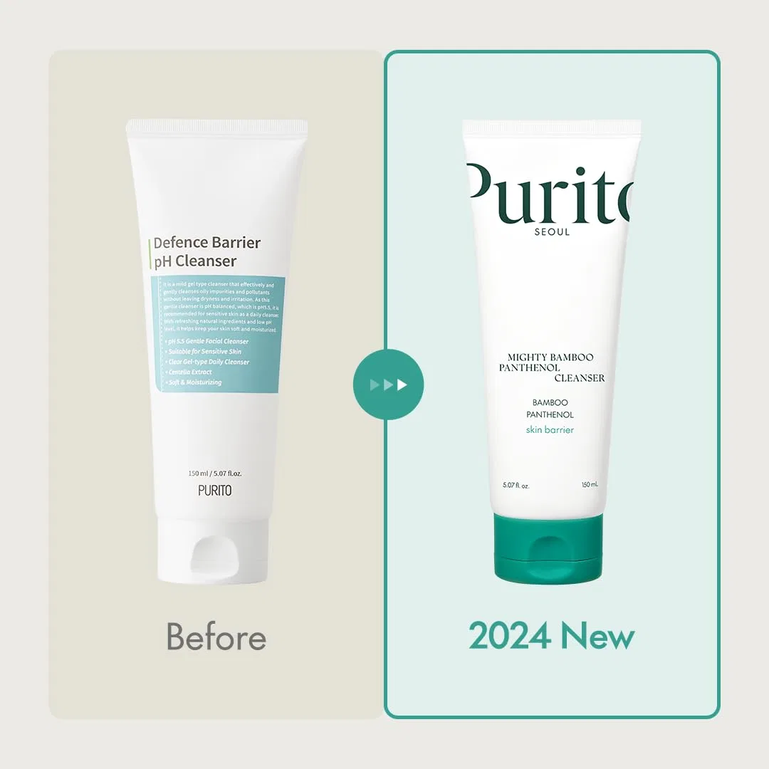 Крем для лица SPF PURITO Мягкое очищающее средство Mighty Bamboo Panthenol Cleanser от — фото 4