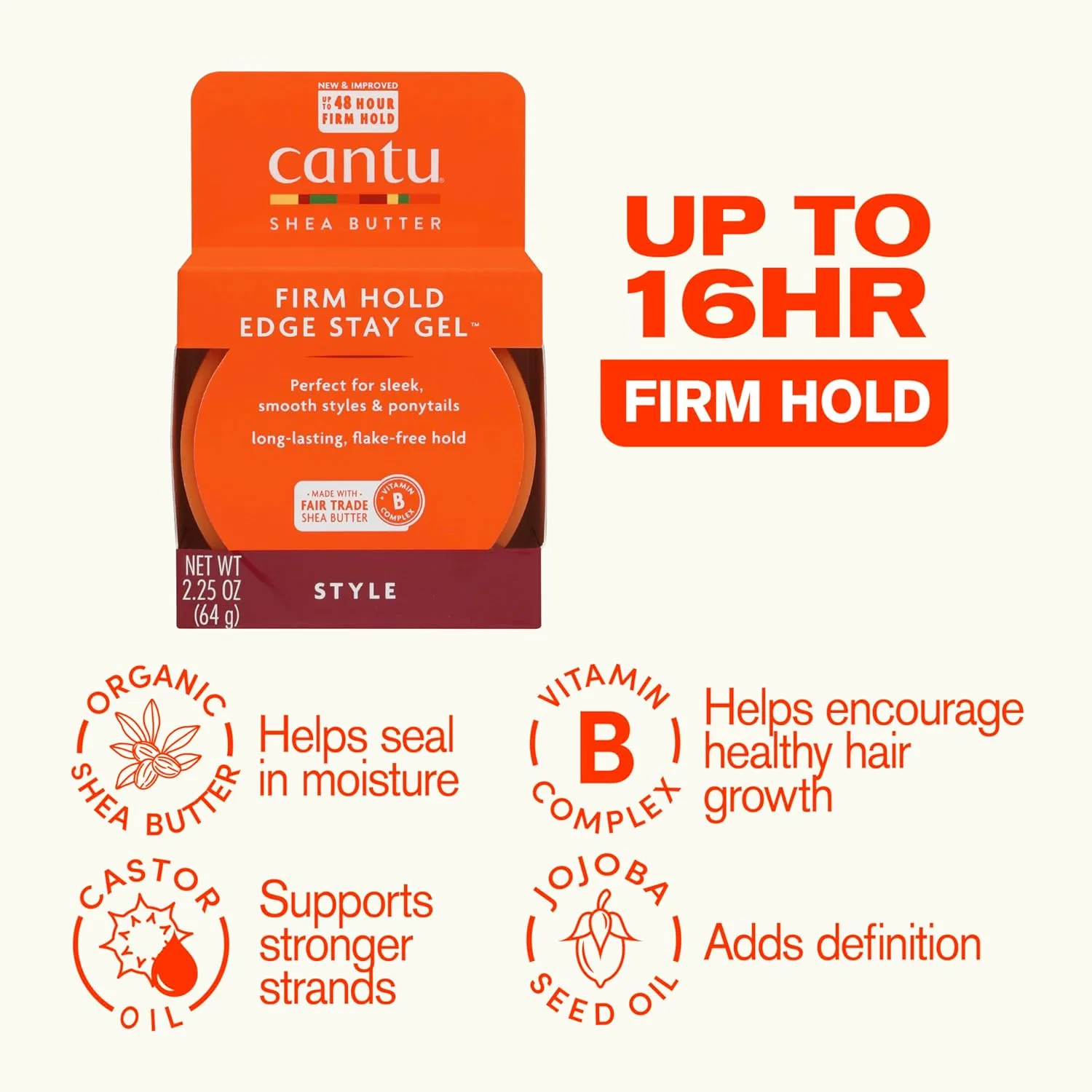 Гель для волос CANTU Shea Butter для натуральных волос, экстрасильная фиксация Cantu — фото 3