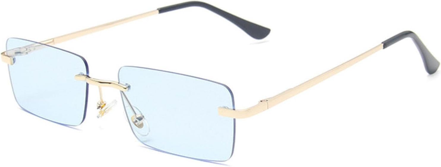 

Солнцезащитные очки с защитой от УФ-излучения UV400 для женщин и мужчин | Без оправы, металлические, с прозрачными линзами | для занятий спортом на открытом воздухе DSVIGF, 09