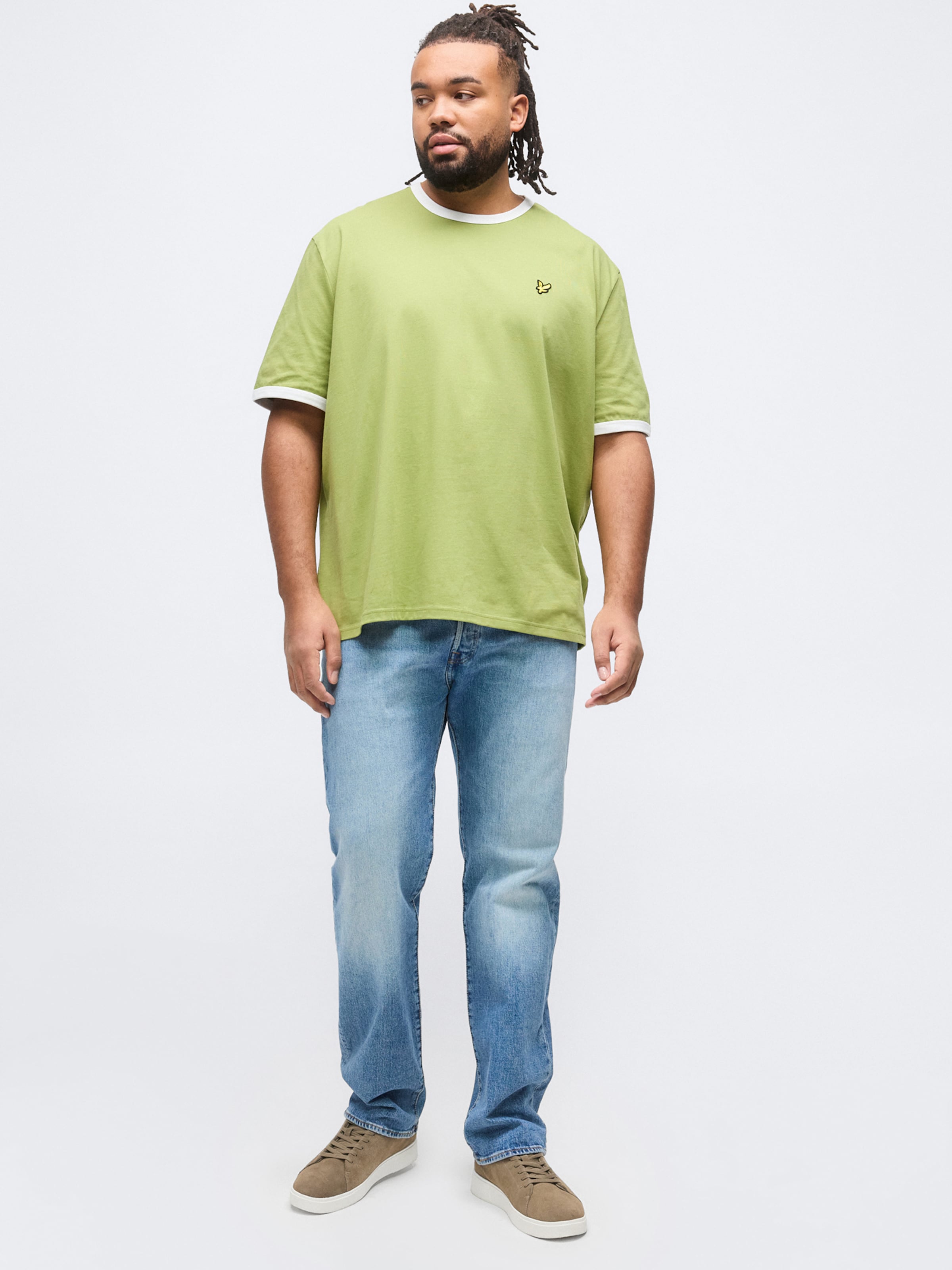 Levi's Big & Tall Джинсы Regular '501' в синем дениме — фото 4
