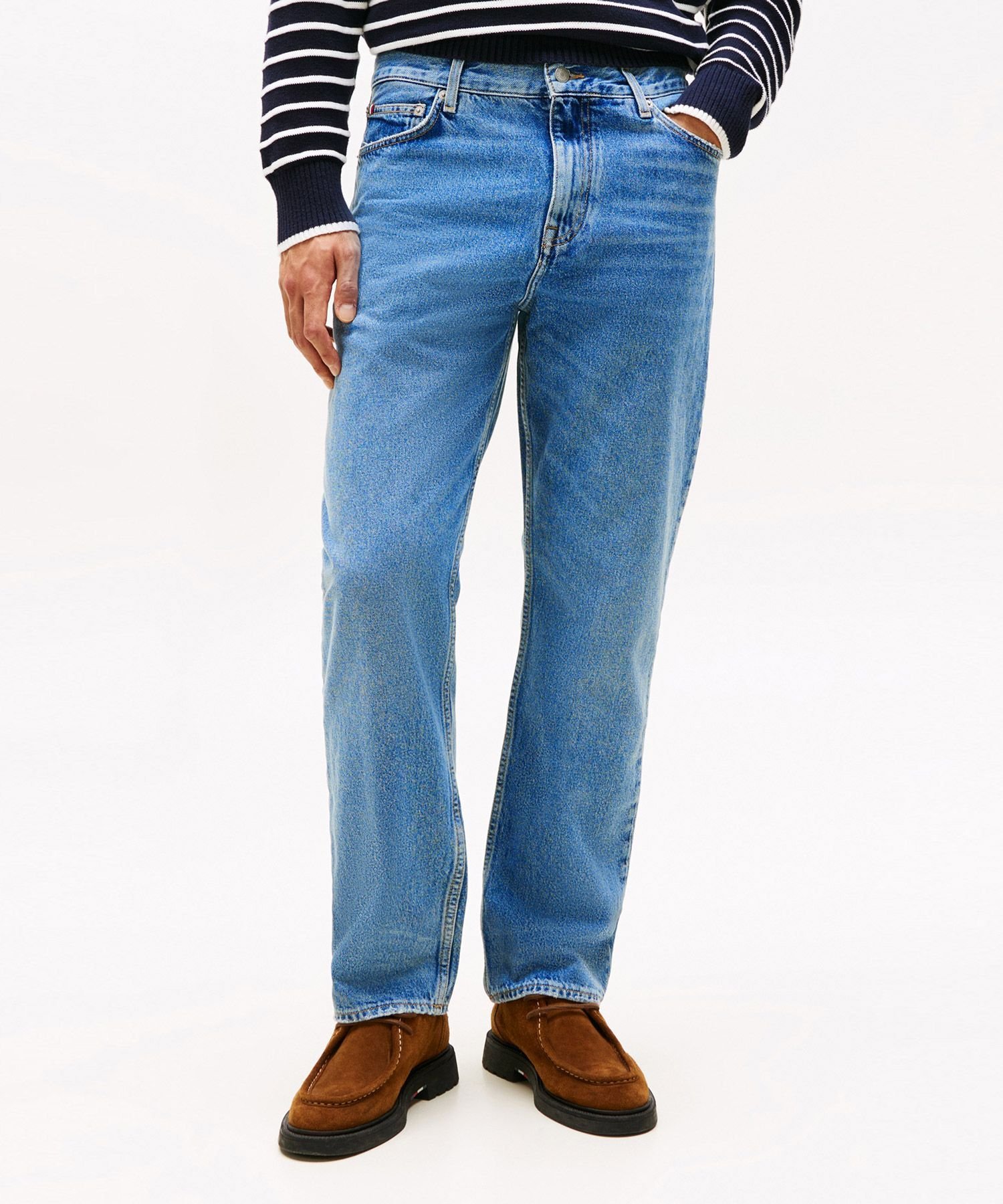 Свободные зауженные джинсы TOMMY HILFIGER, Blue 1A7 — фото 2