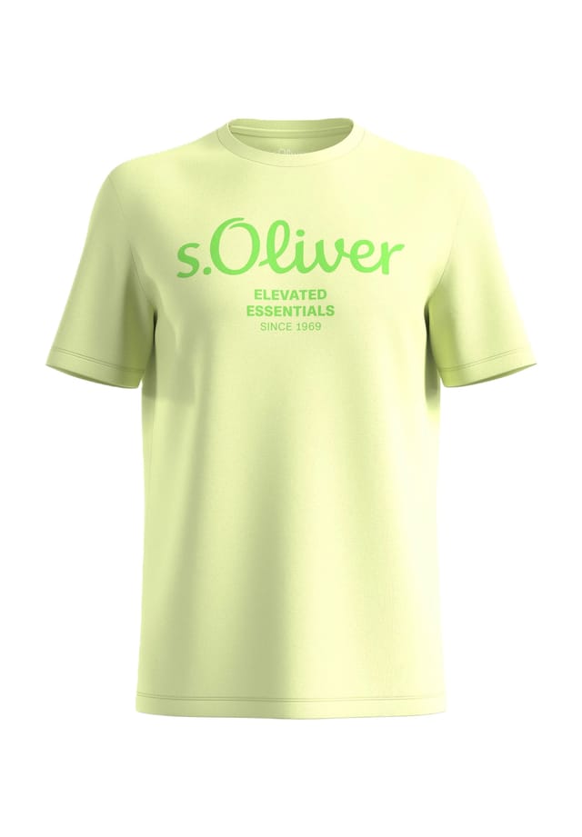 

Хлопковая футболка S.Oliver, зеленый