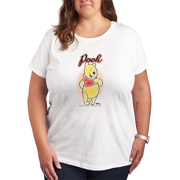 

Футболка с принтом Винни Пуха, Plus size Disney, White, Белый, Футболка с принтом Винни Пуха, Plus size Disney, White
