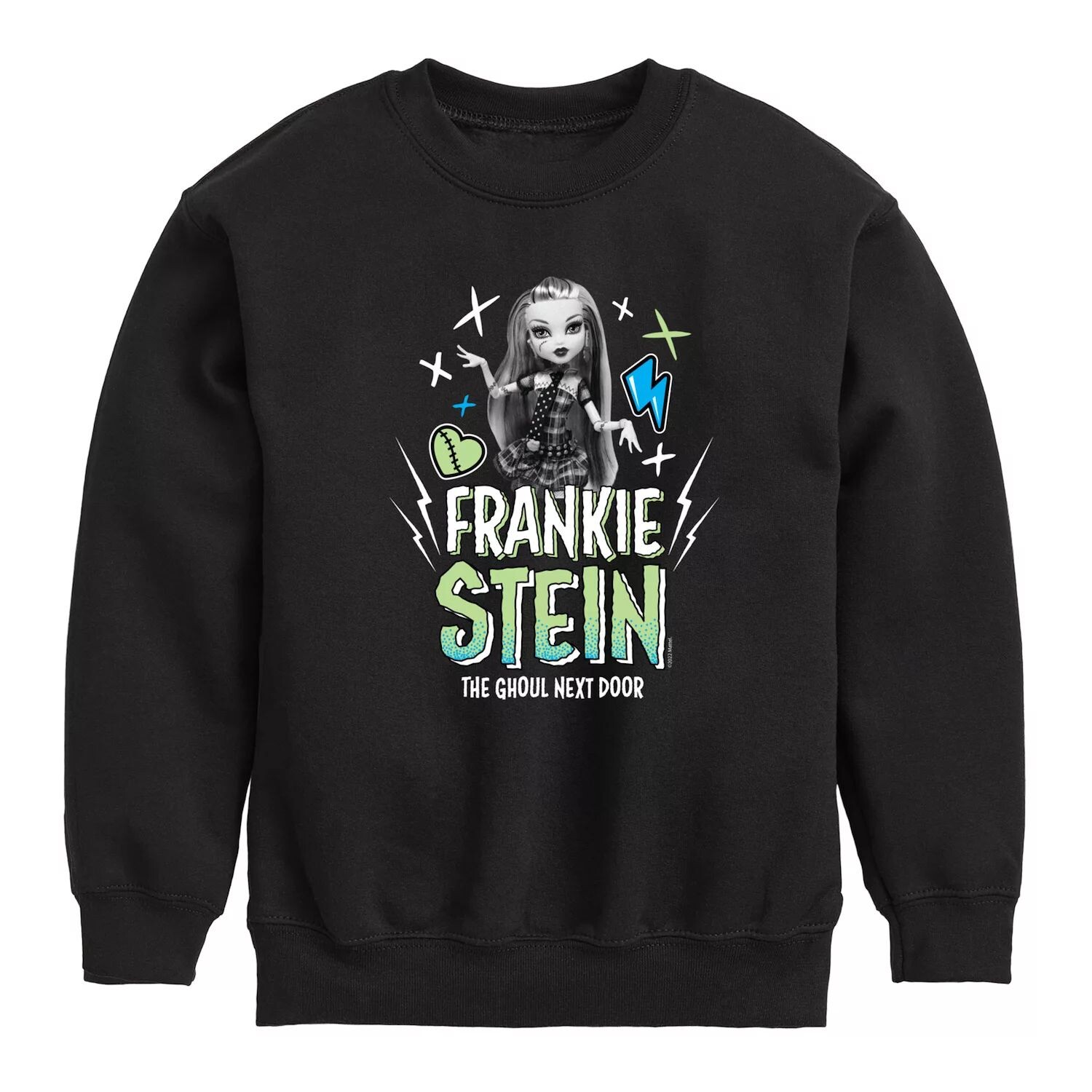 

Флисовый свитшот Frankie Stein для мальчиков 8–20 лет Monster High Licensed Character, черный