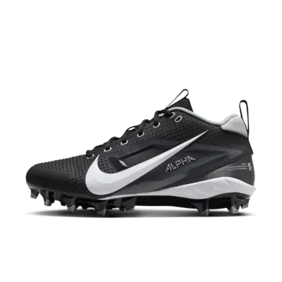 

Бутсы Nike Alpha Menace 4 Varsity Football Cleats, цвет Black/Light Smoke Grey/Metallic Silver/White