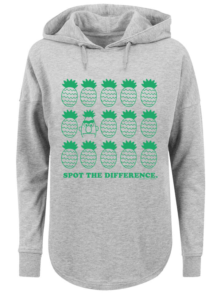 

Пуловер F4NT4STIC Oversized Hoodie Sesamstraße Bert Spot, серый