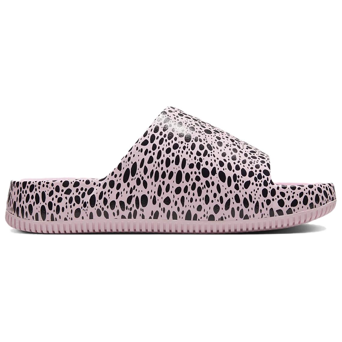Nike Кроссовки Calm Slide Safari Pink женские - Пена Розовая/Звездная Пыль Красная/Черная, цвет Foam Pink/Stardust Red/Black — фото 3