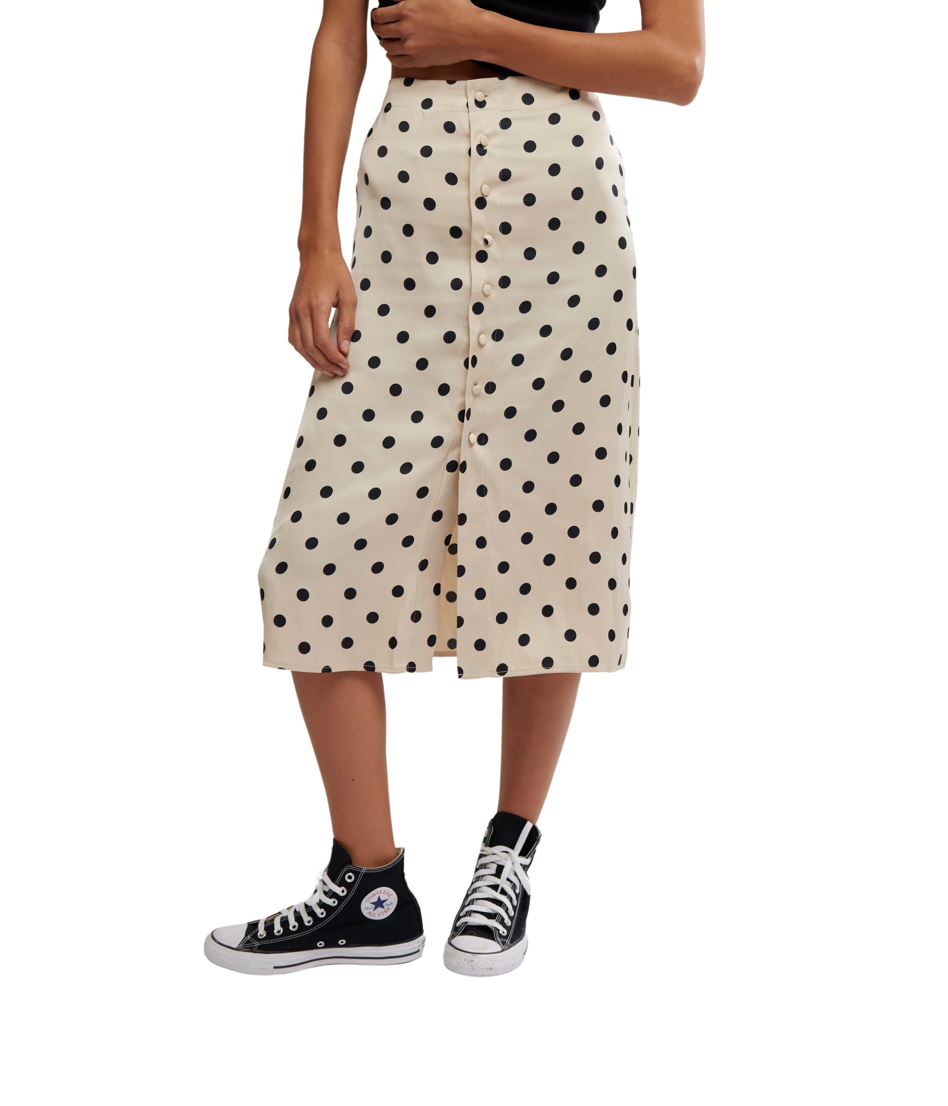 

Юбка Free People Analise Printed Midi Skirt, Cream Combo