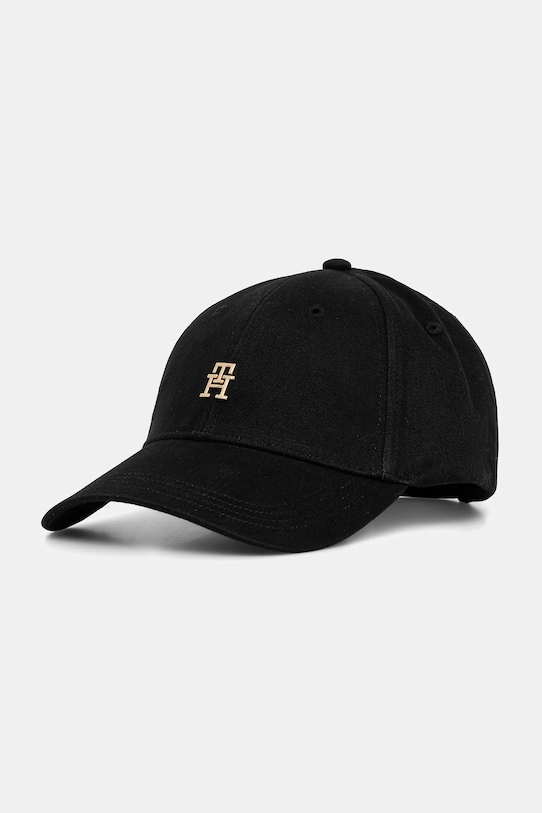

Хлопковая кепка с козырьком Tommy Hilfiger, черный