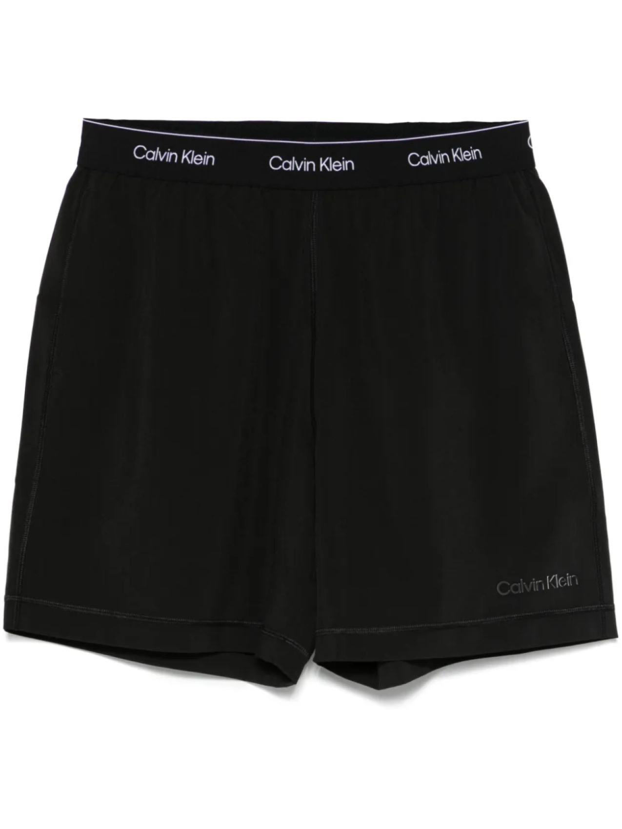 

Спортивные шорты с логотипом на поясе Calvin Klein, черный