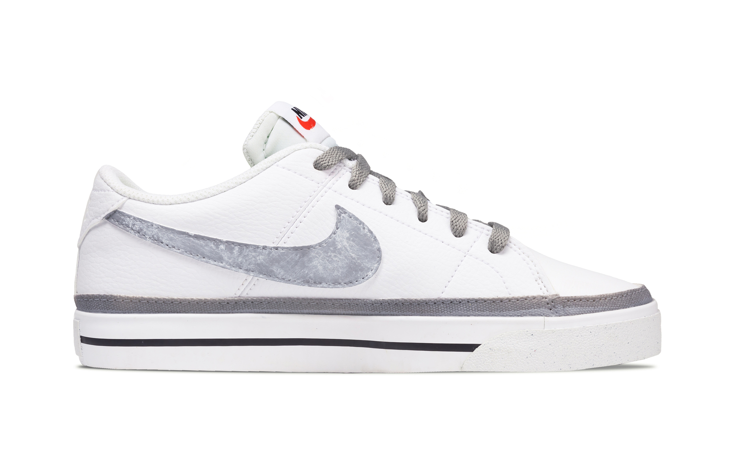 Nike Кроссовки для скейтбординга Court Legacy Ink White Space износостойкие и легкие низкие мужские бело-серые — фото 3