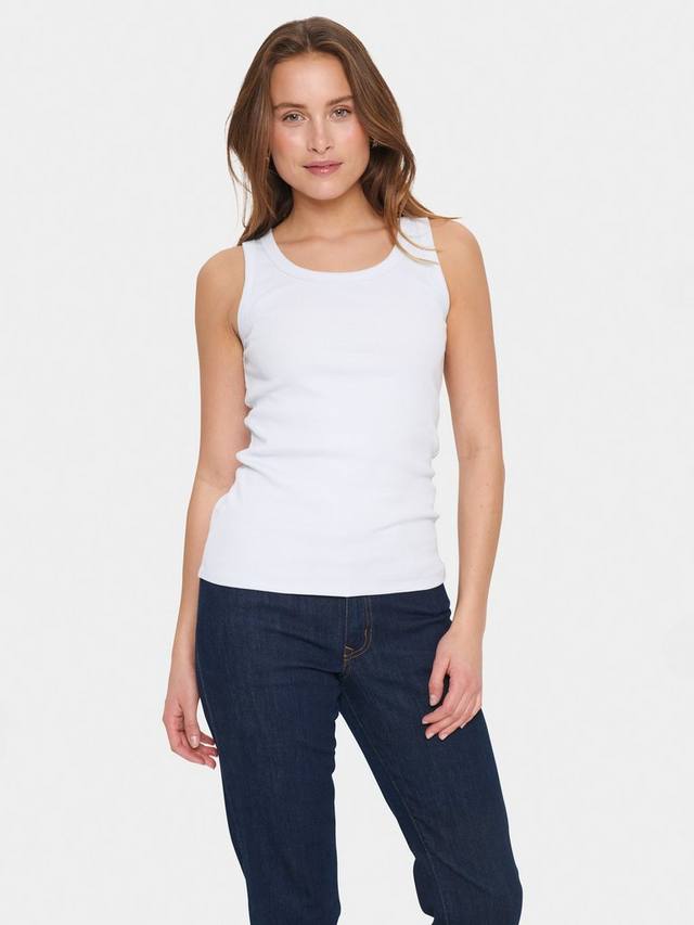 

Футболка-майка AsterSZ с круглым вырезом из хлопковой смеси Saint Tropez