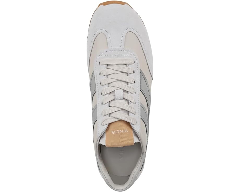 Кроссовки Vince Oasis Runner Lace-Up Sneakers, цвет Off White/Silver — фото 2