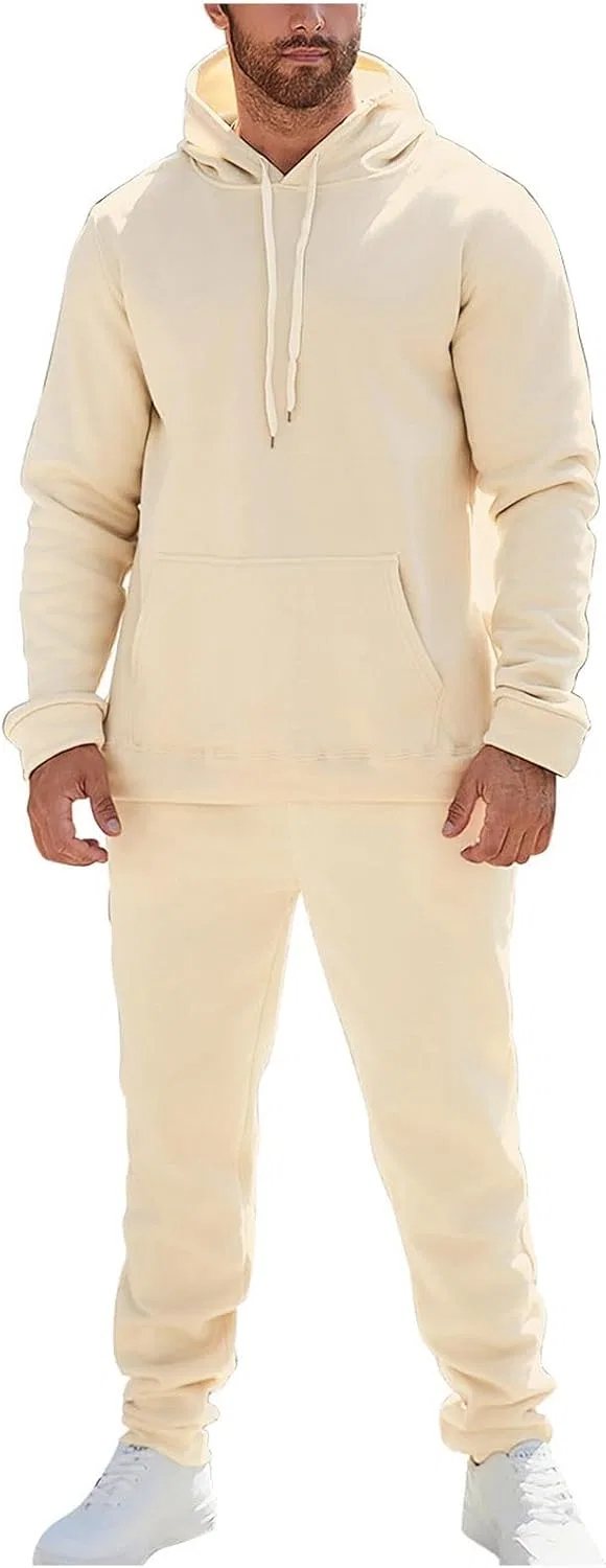 Спортивный костюм из флиса, мужской, 2 предмета, Beige — фото 2