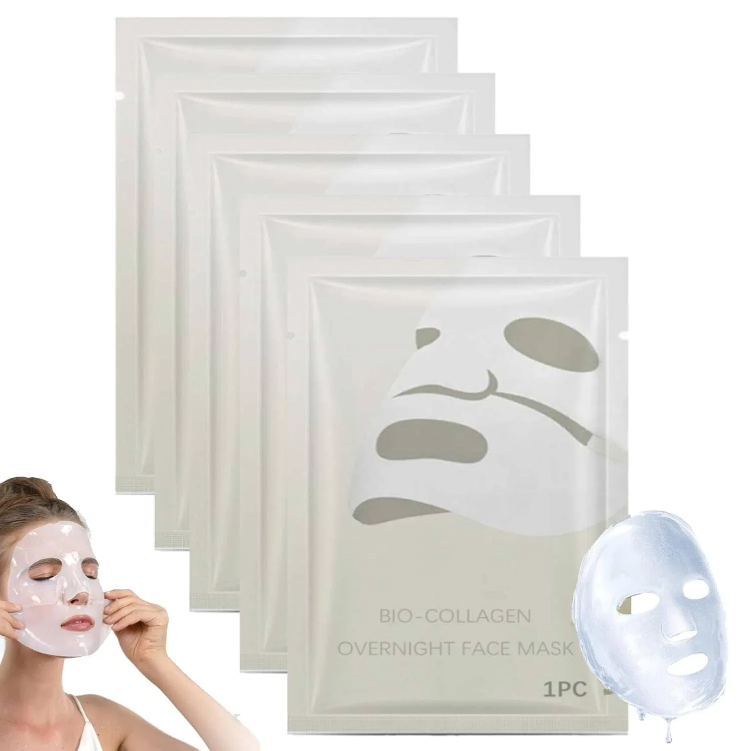 Маска для лица Vokkrv — Органическая коллагеновая «Original Collagen Mask» от Luuma , 5 Pieces