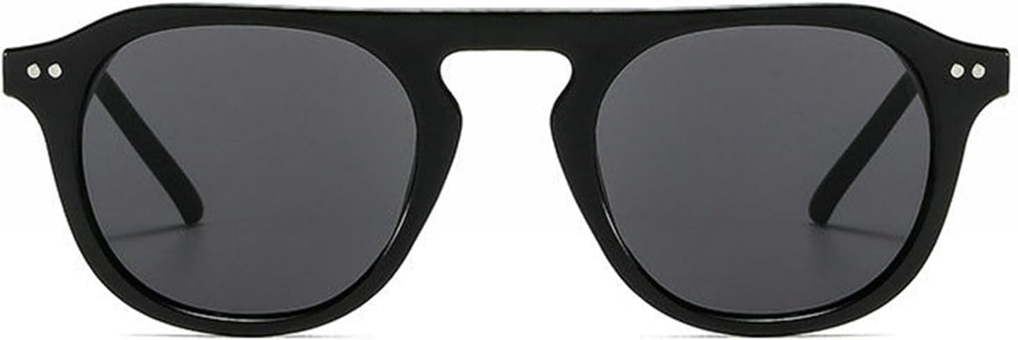 

Willochra Модные женские солнцезащитные очки с круглыми заклепками, ретро-градиентные, с защитой от УФ-излучения UV400. Мужские модные солнцезащитные очки-пилот, черные, C1