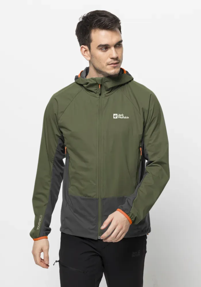 

Куртка из софтшелла Jack Wolfskin "EAGLE PEAK II HOODY M", с капюшоном, зеленый