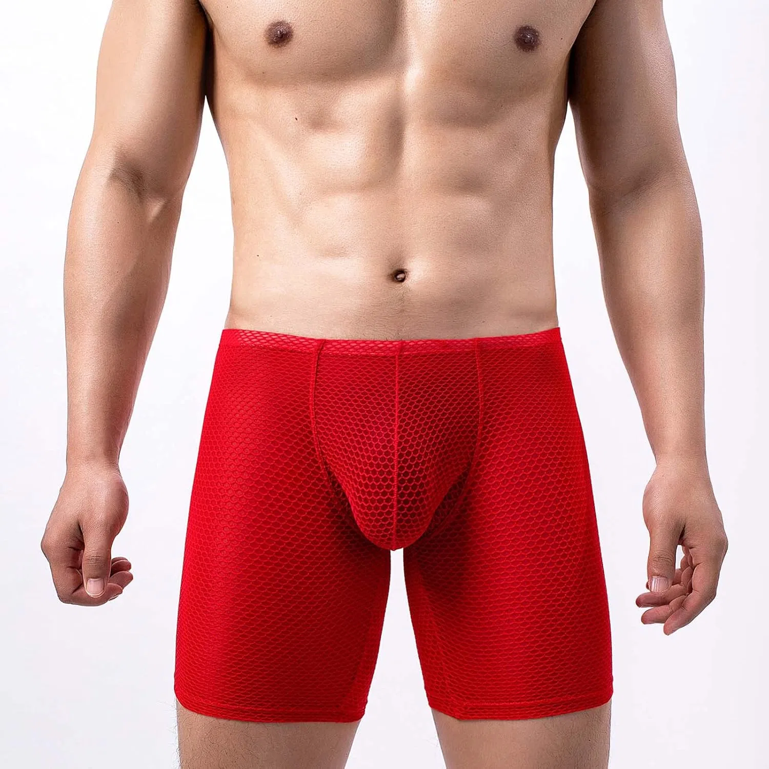 Боксеры Mesh Boxer Briefs, Red — фото 2