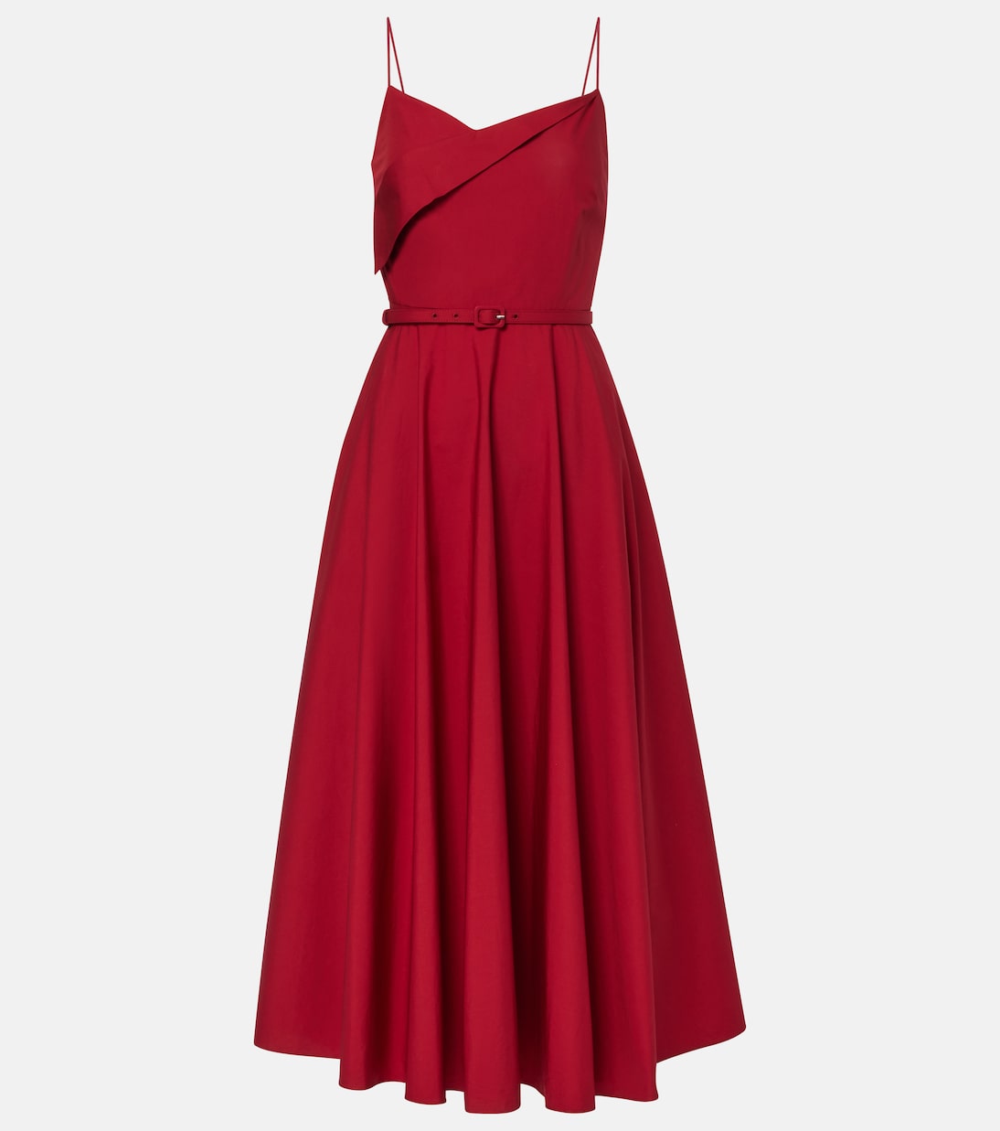 

Хлопковое поплиновое платье миди Roland Mouret, Dark Red