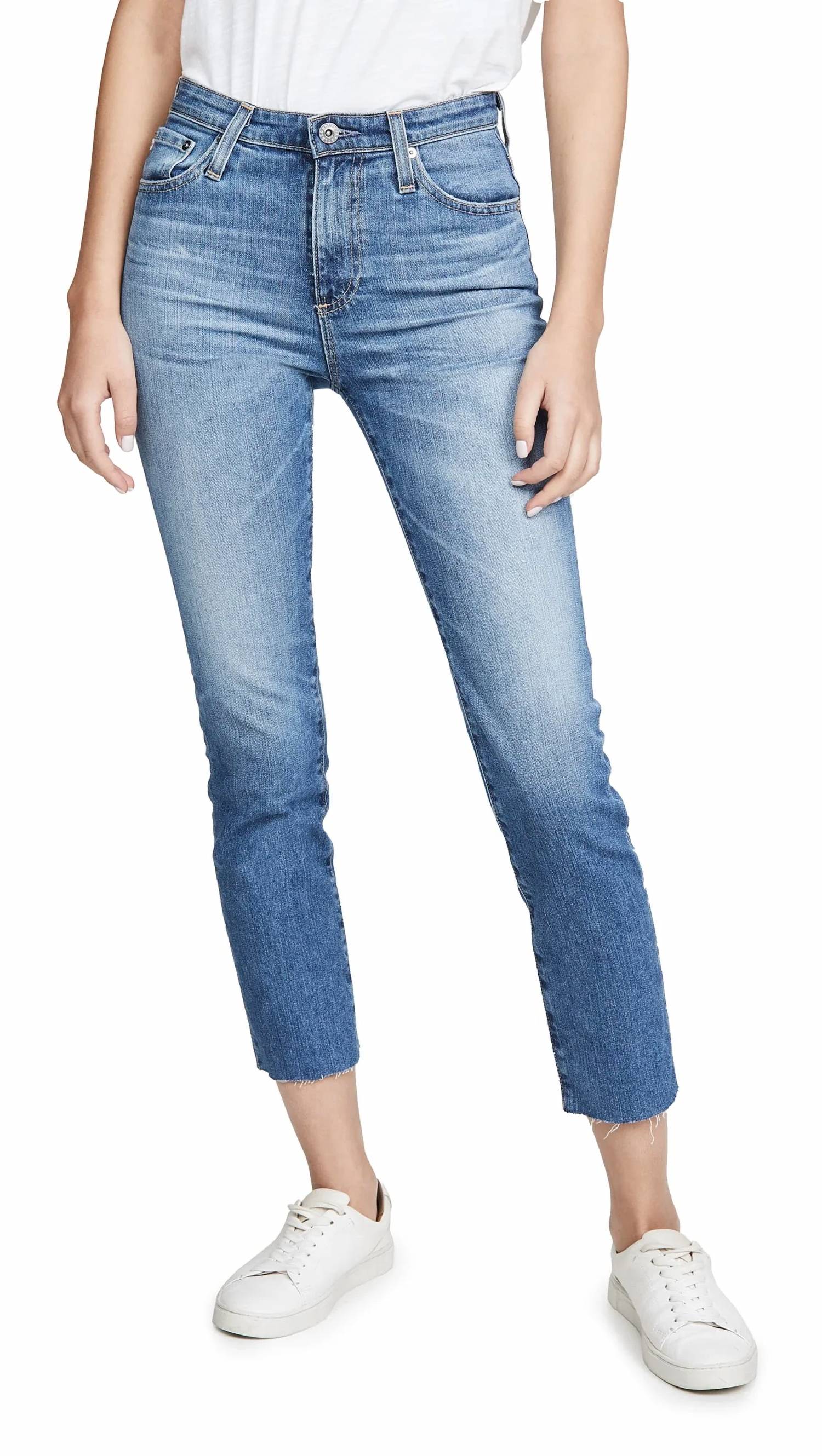 

Джинсы Isabelle с высокой посадкой, прямые укороченные, цвет 20 Year Duplicity AG Jeans, 20 Year Duplicity